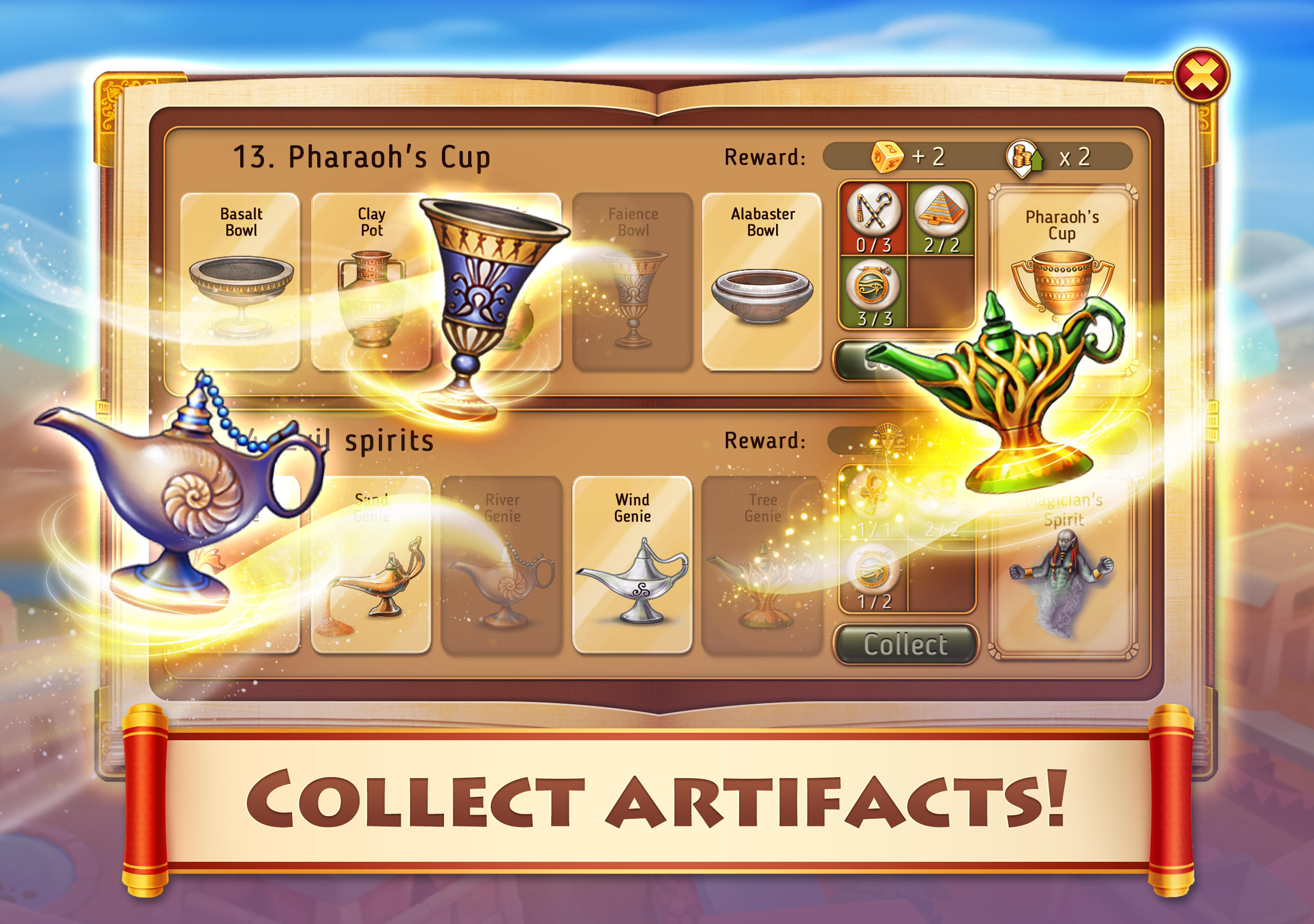 Скриншот игры Cradle of Empires: 3 in a Row