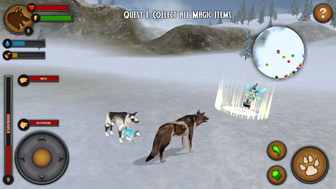 Wolves of the Arctic 게임 스크린 샷