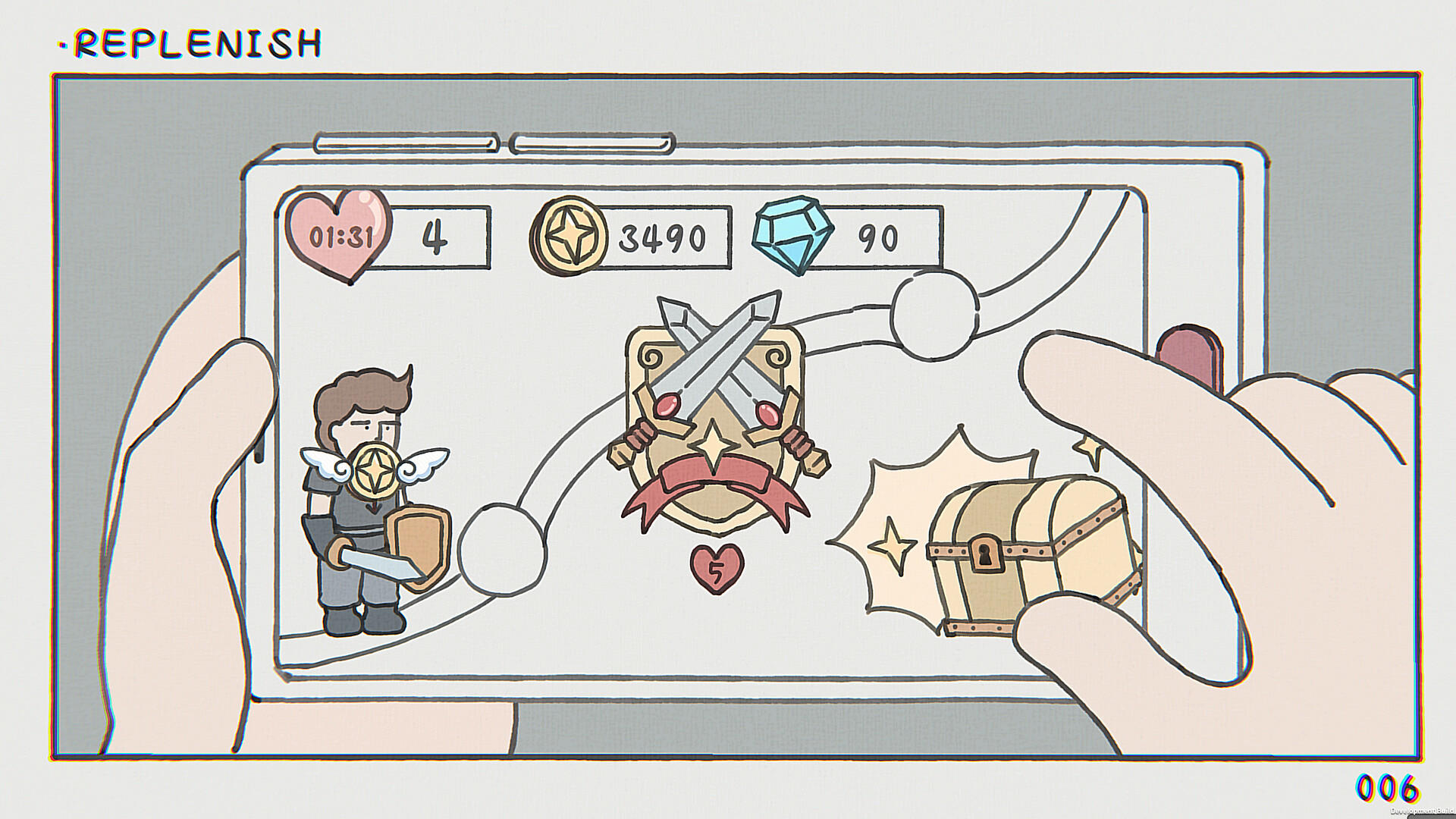 Screenshot of While Waiting