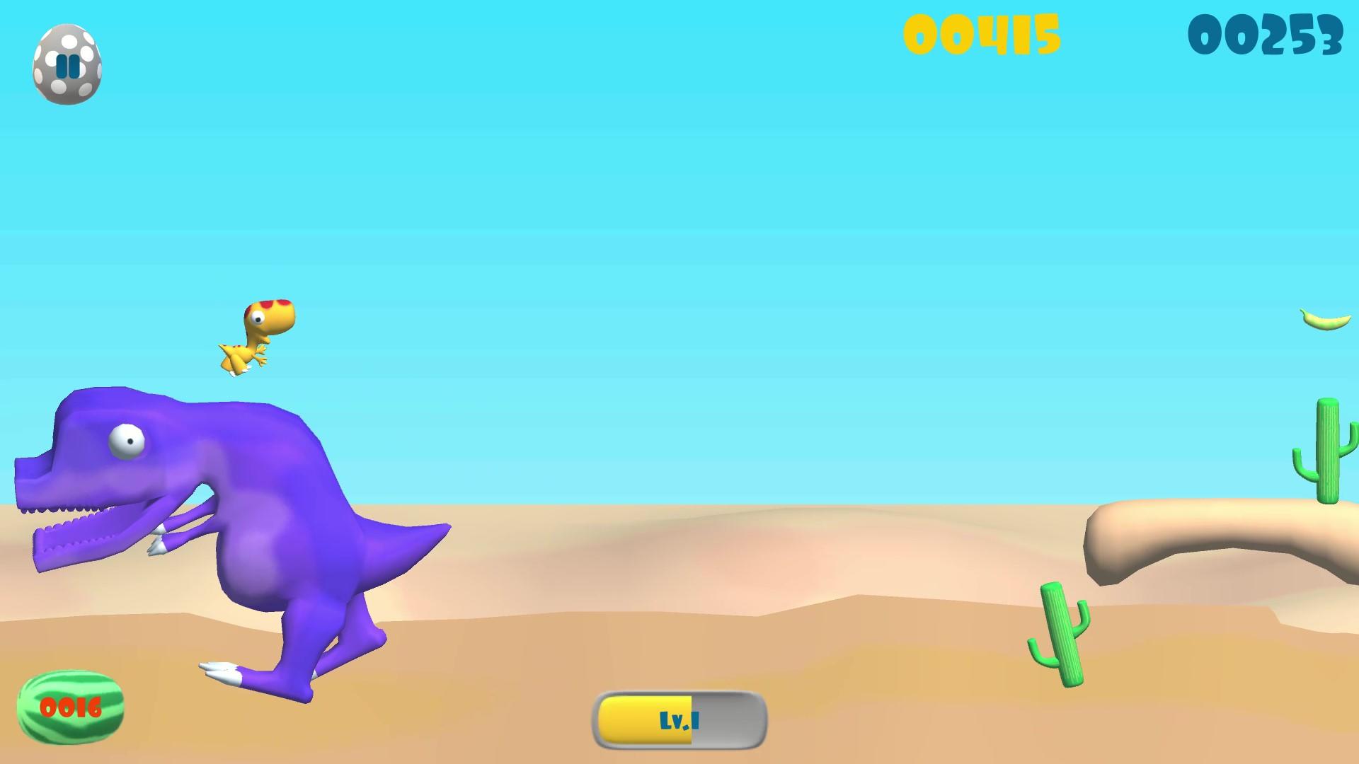 Dinosaur Run ゲームのスクリーンショット