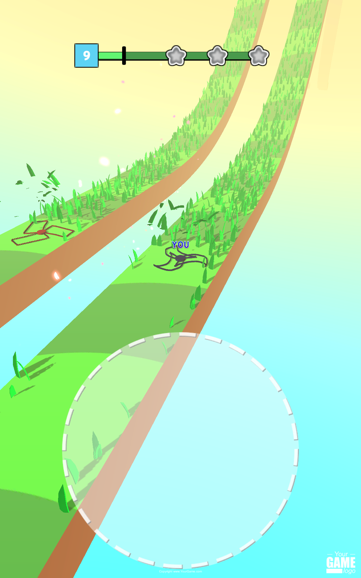 Draw Grass Cutter Game Screenshot