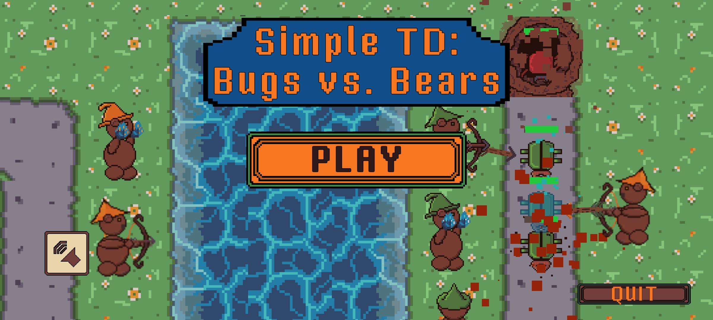 Screenshot 1 of ရိုးရှင်းသော TD ​​- Bugs vs. Bears 2.5