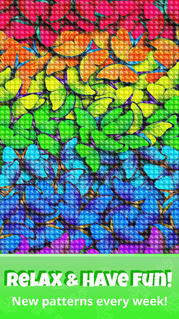 Cross Stitch Pattern, Pixelart screenshot game