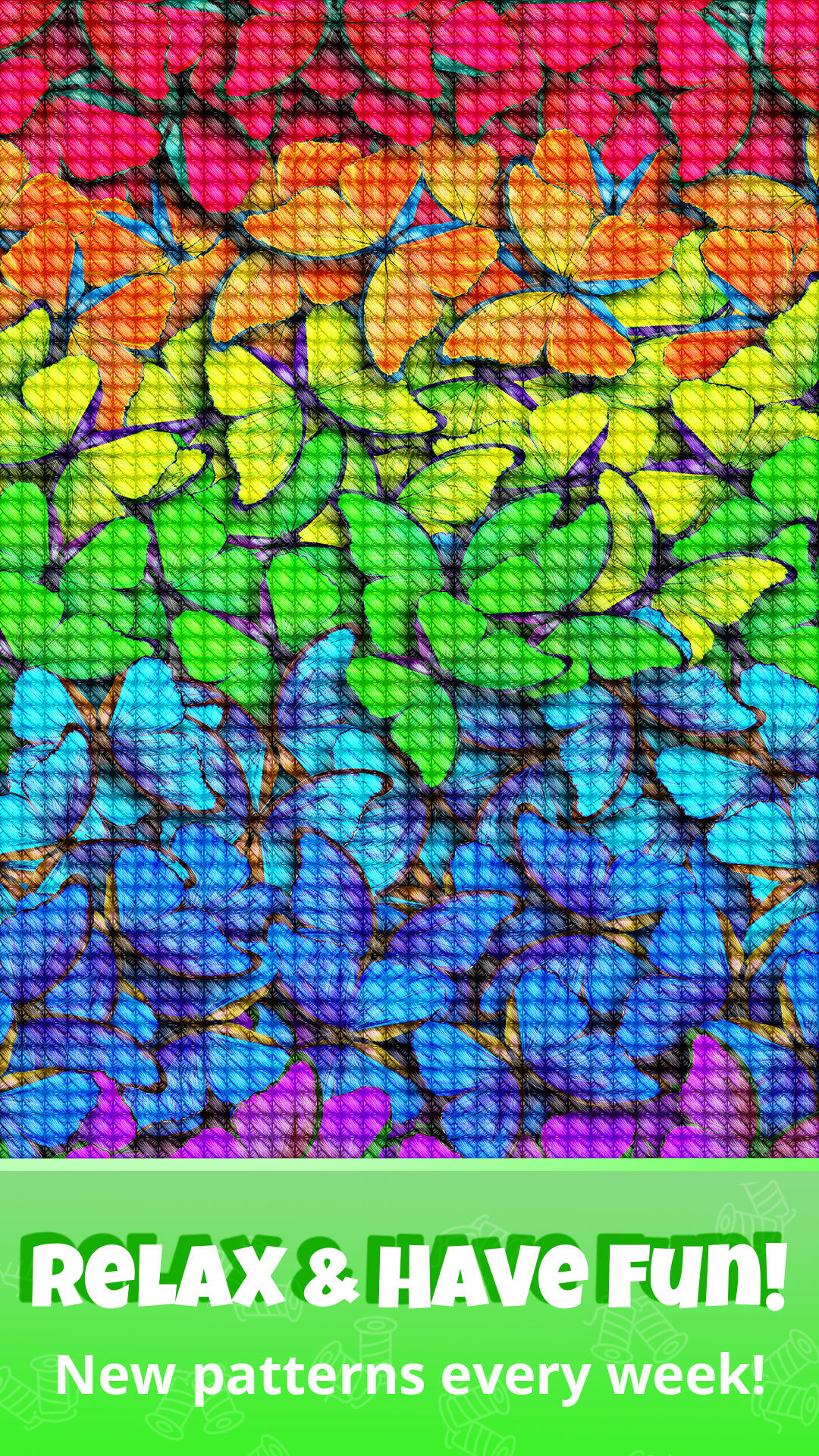 Cross Stitch Pattern, Pixelart Game Screenshot