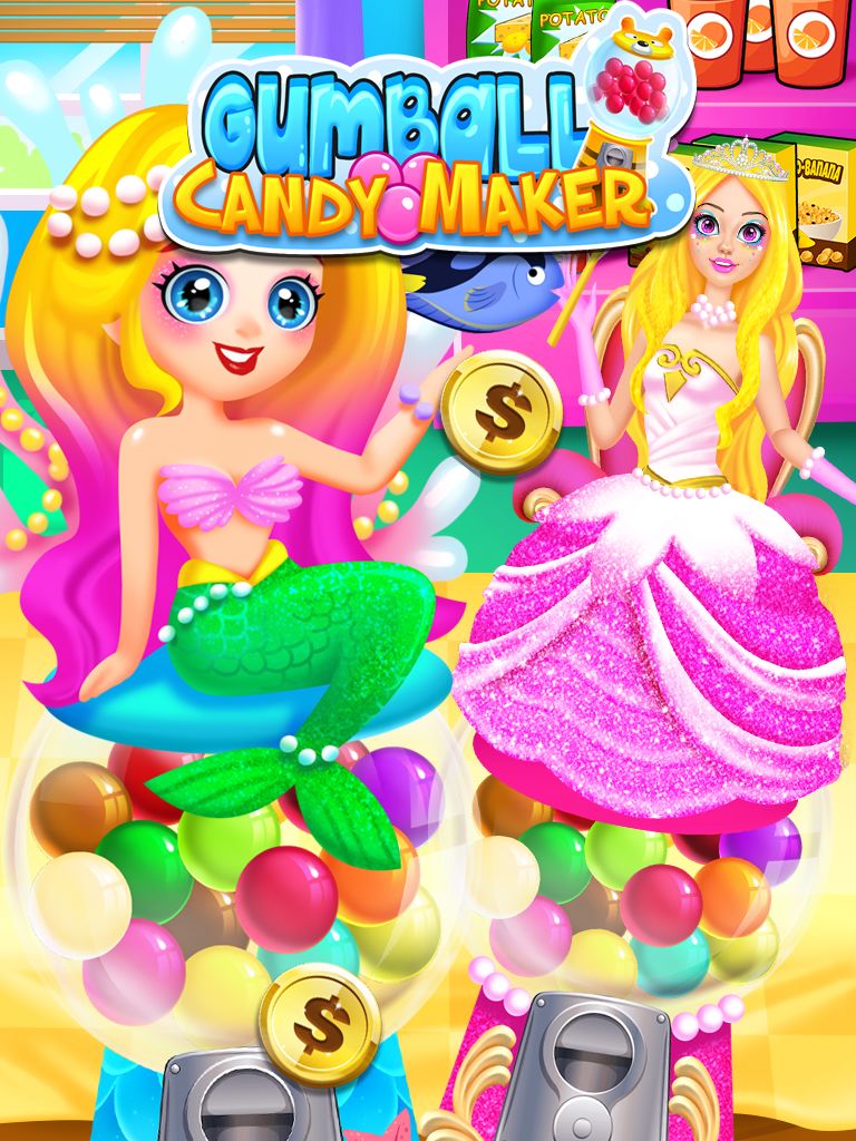 Screenshot of Bubble Gum Maker: Rainbow Gumball Games Free