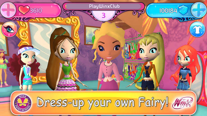 Captura de Tela do Jogo Winx Club: Winx Fairy School