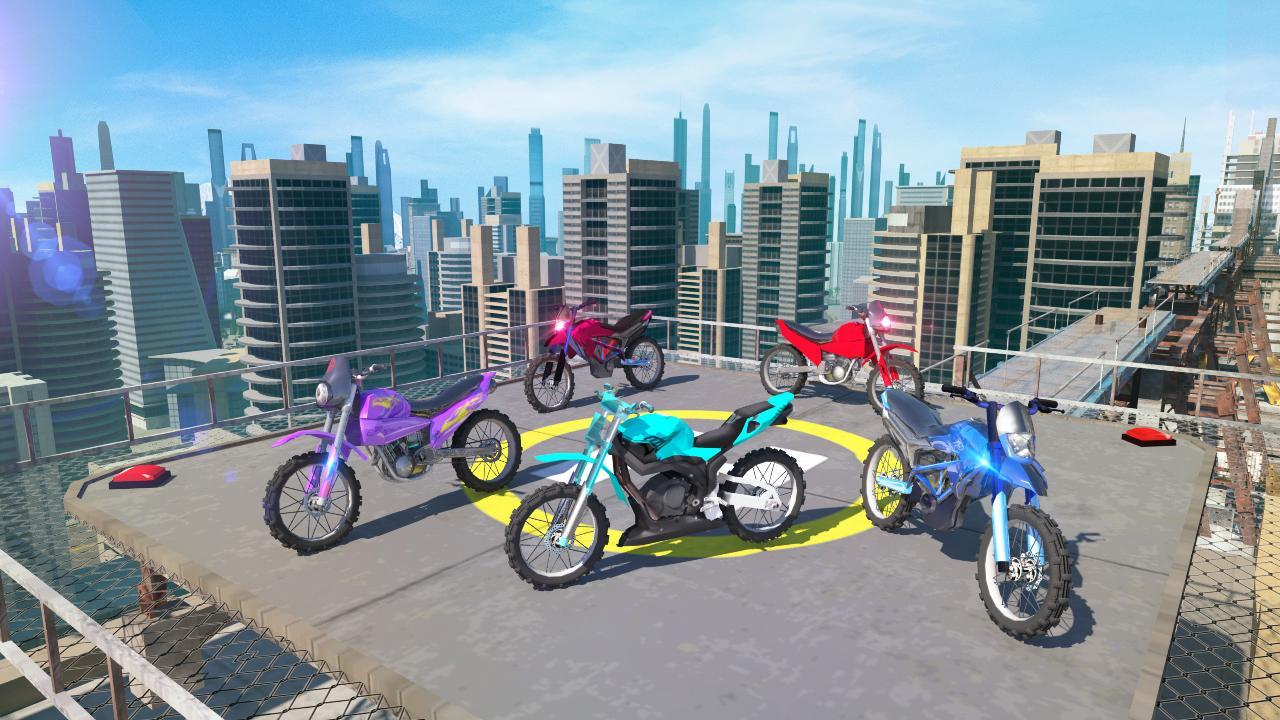 Cuplikan Layar Game Bike Stunts 3D - Rooftop Chall