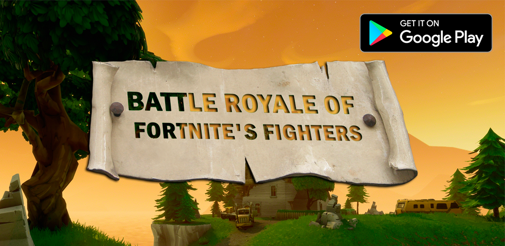 Banner of Battle Royale dos lutadores de Fortnite 