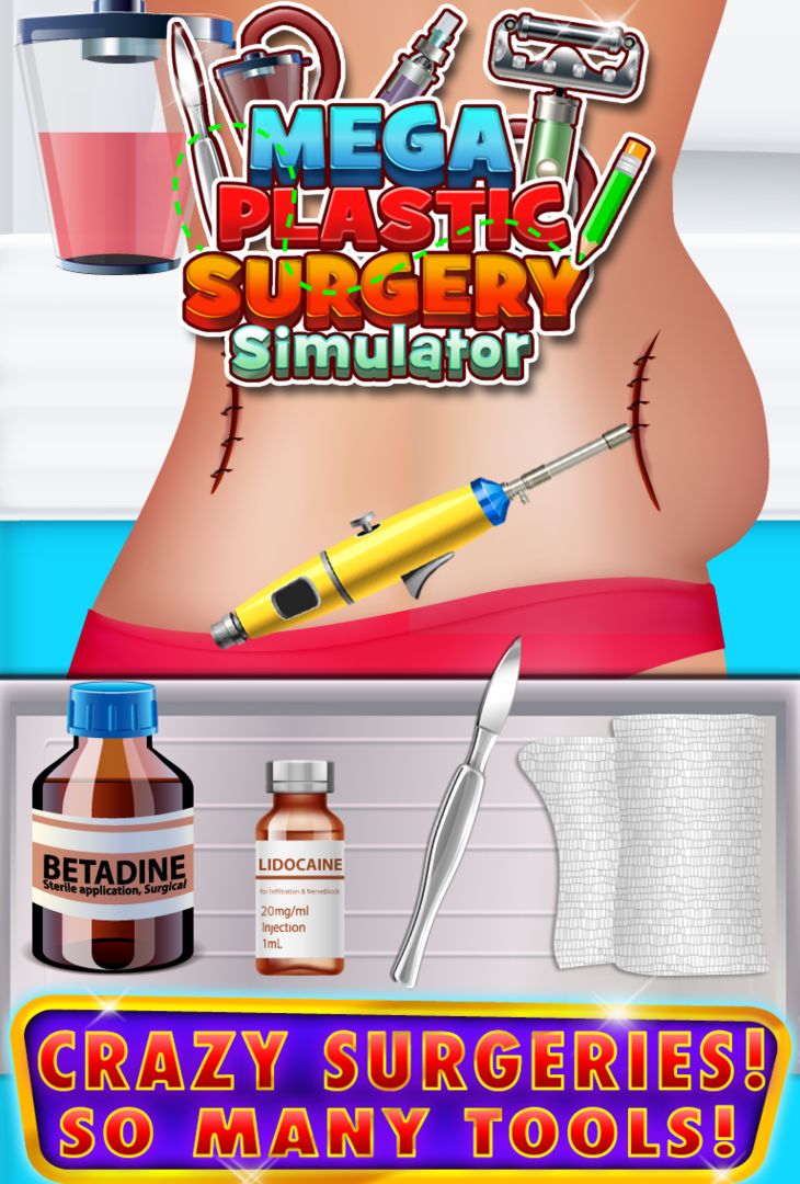 Mega Plastic Surgeon Simulator 게임 스크린 샷