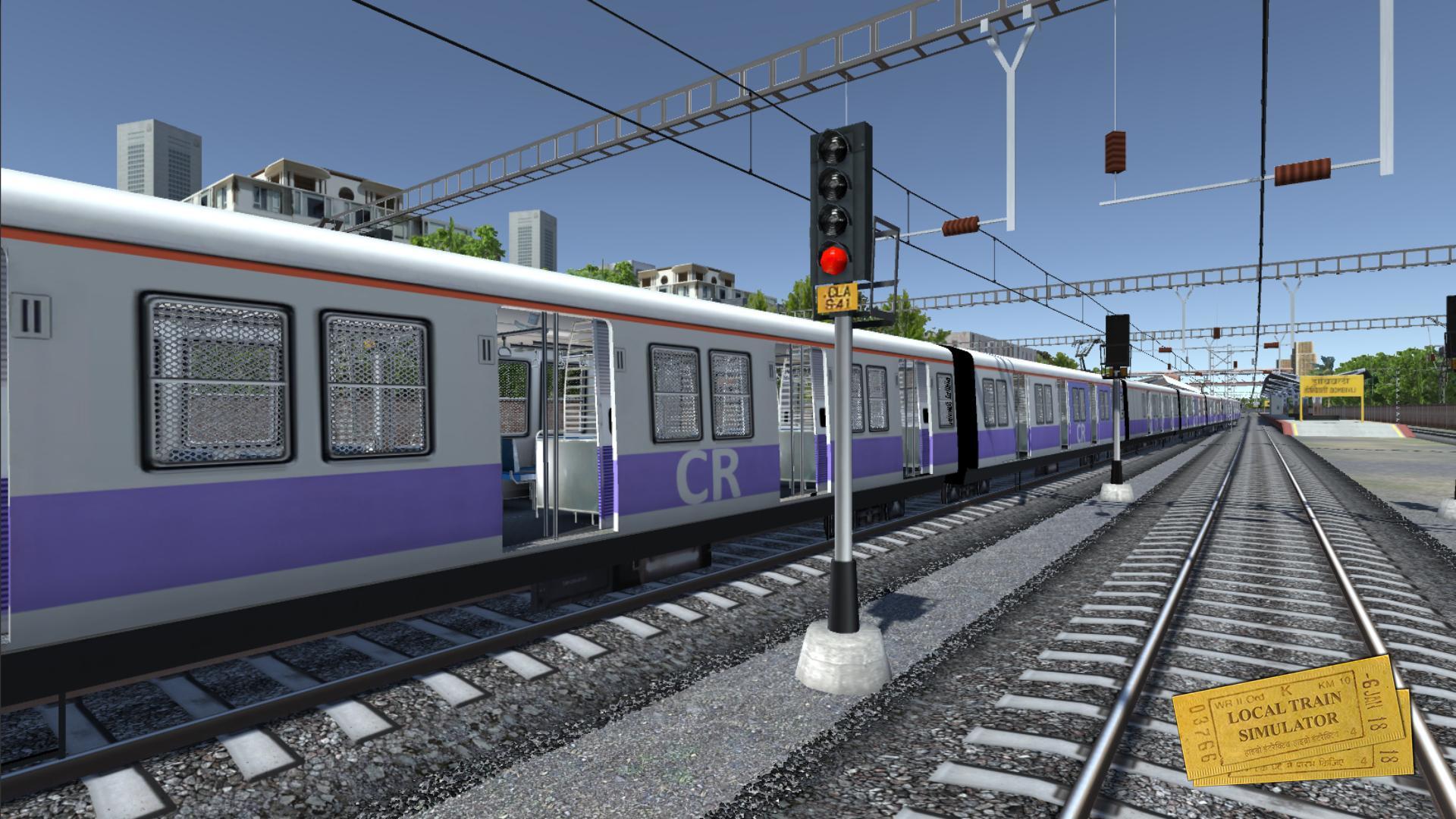 Indian Local Train Simulator ゲームのスクリーンショット