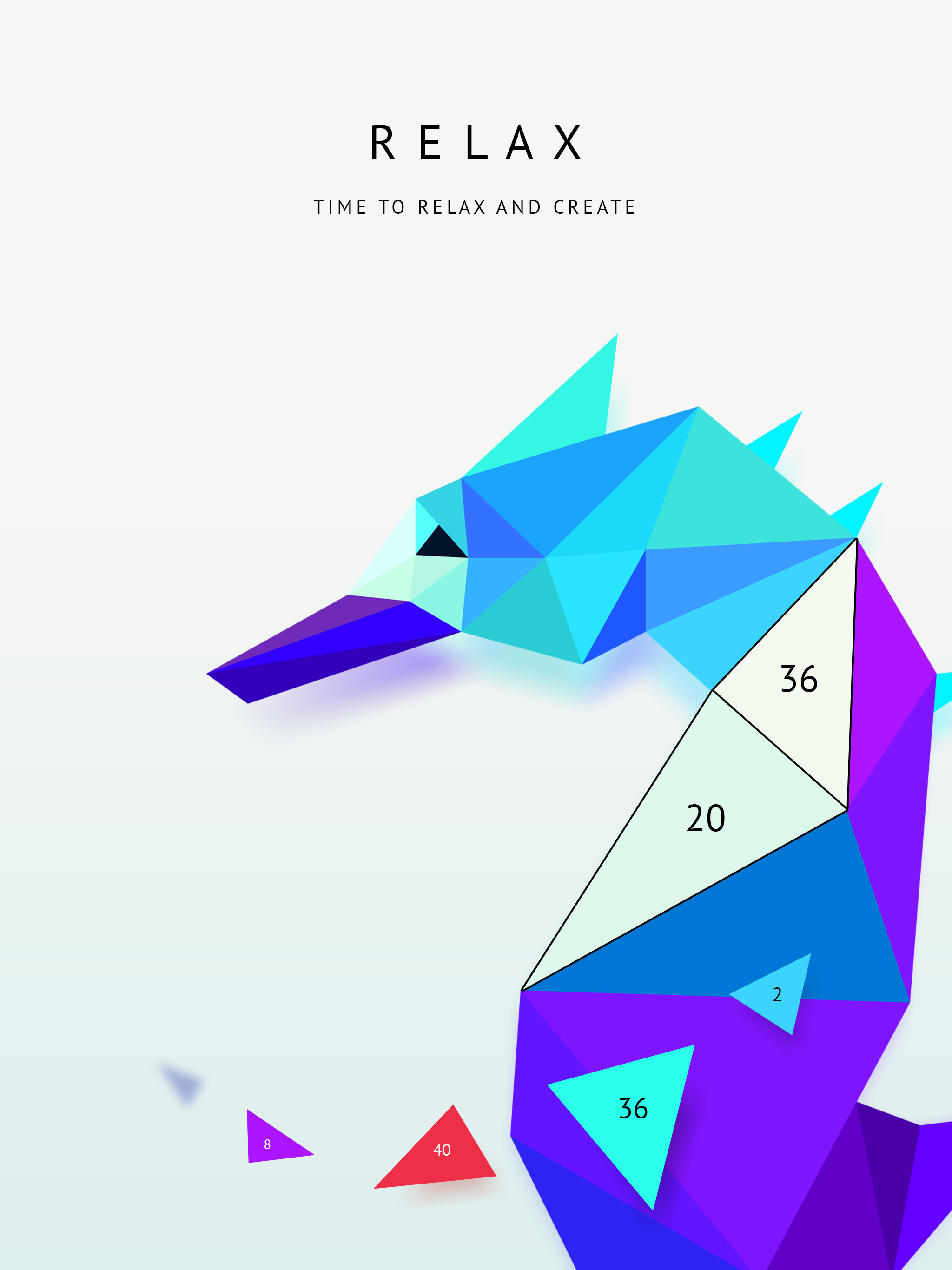 Poly Artbook - puzzle game Game Screenshot