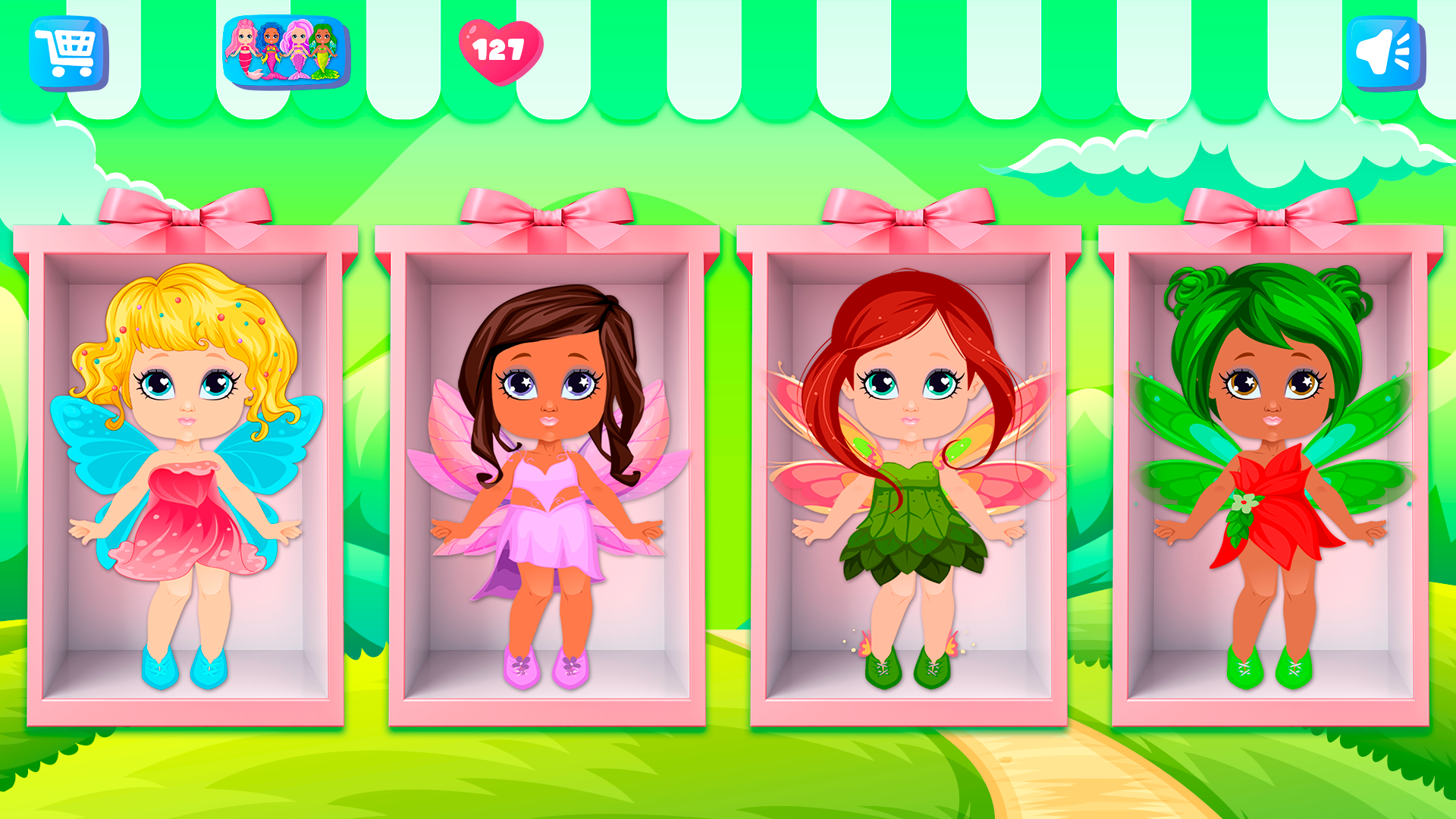 sachin and babi light blue dress Fairy Dress Up Makeup Games for Android/iOS