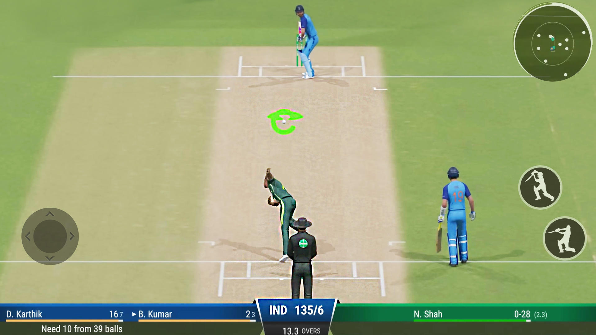 Cricket Cup Game : Ind vs Pakのキャプチャ