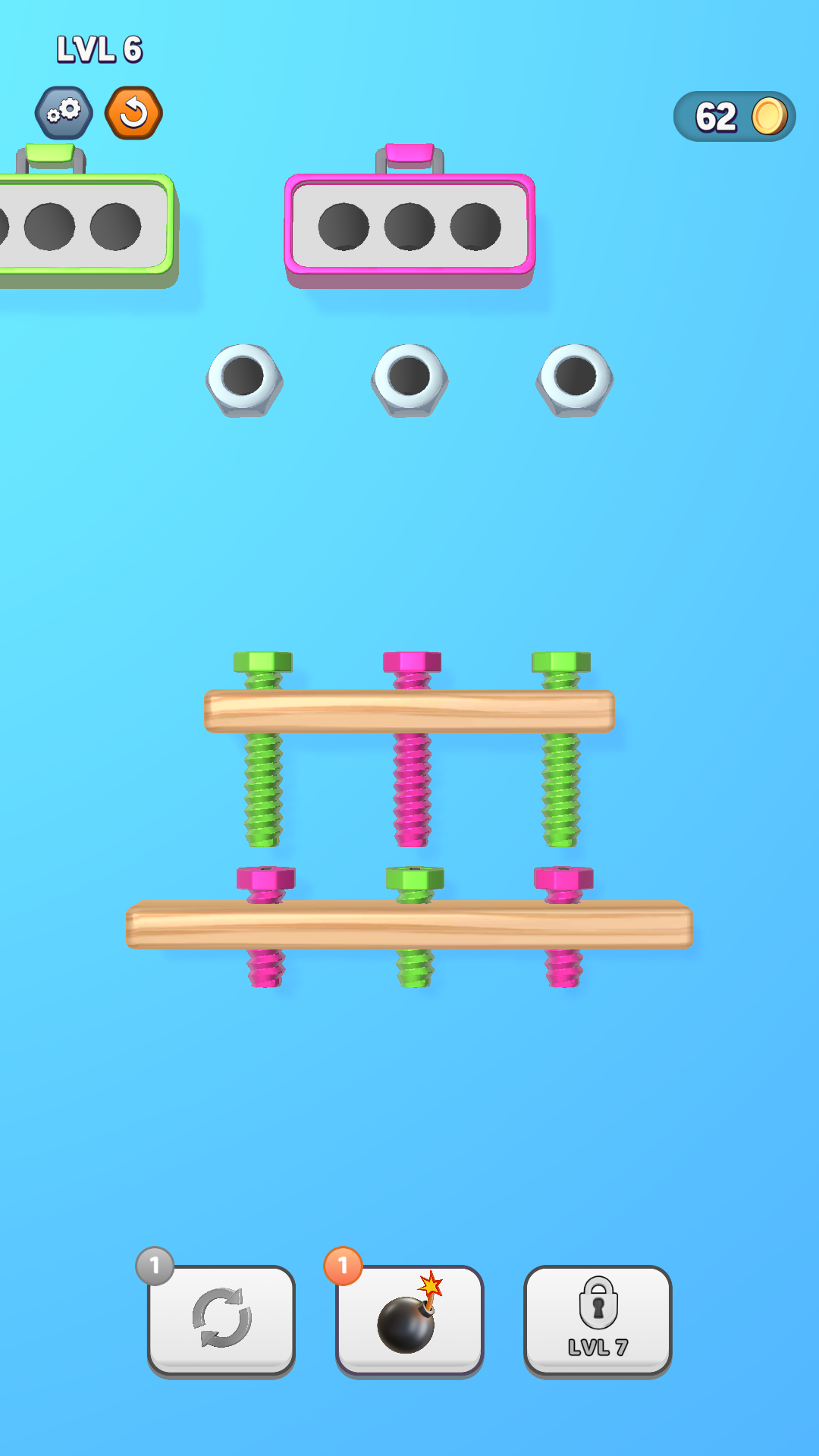 Tangled Screws Game Screenshot