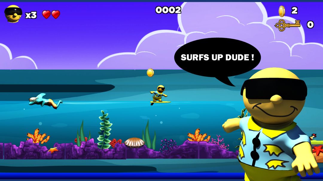 Surfin' Sam 게임 스크린 샷