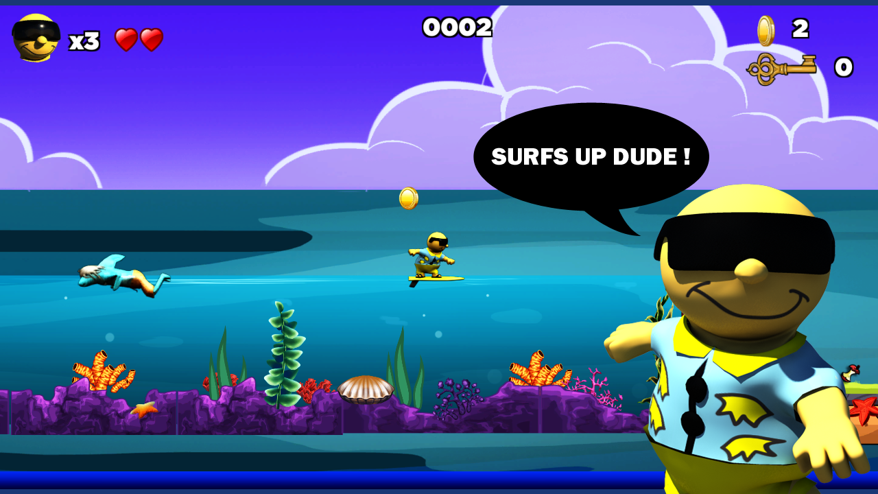 Surfin' Sam Game Screenshot