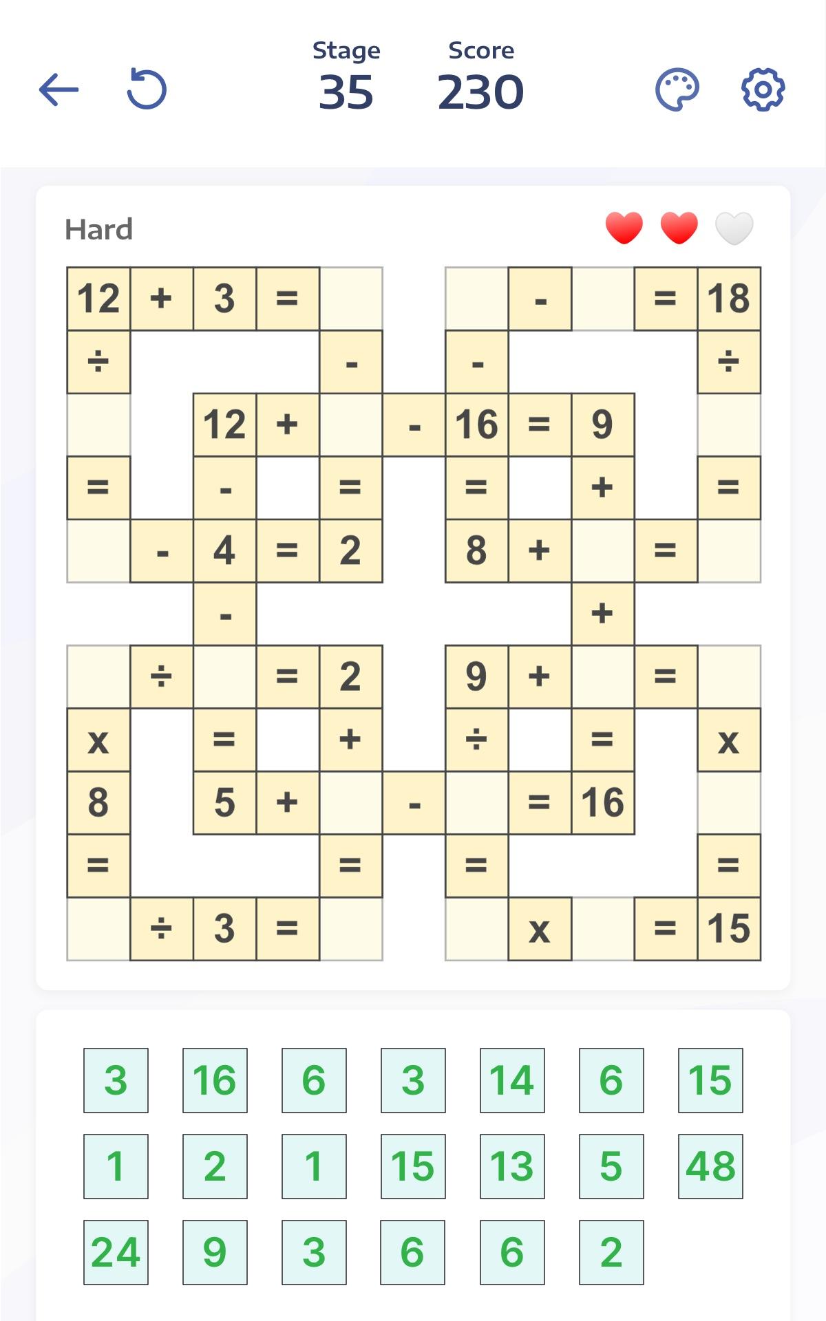 Crossmath - Math Puzzle Games screenshot game