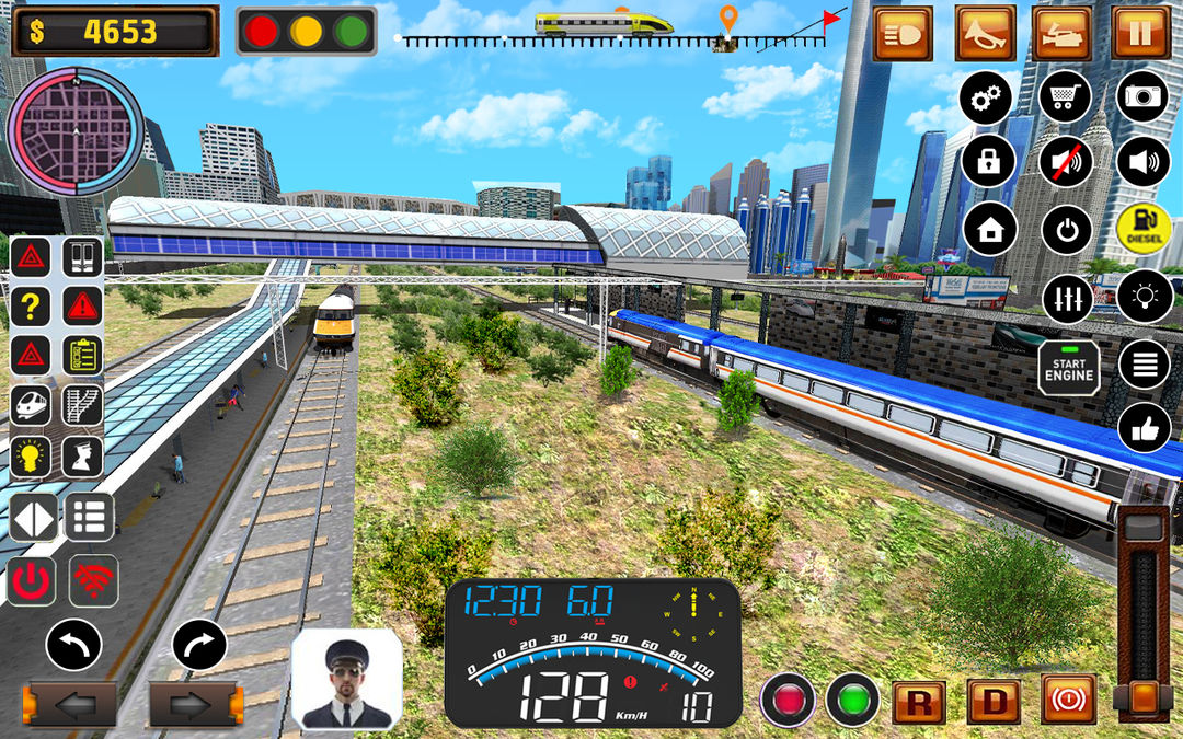 도시 열차 운전사 시뮬레이터 게임 스크린 샷