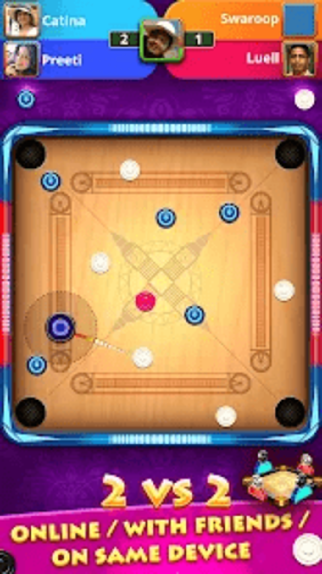 Скриншот игры Carrom Star 3D