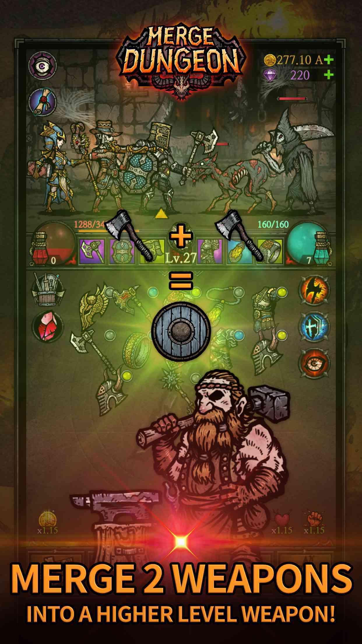 Screenshot 1 of Gabungkan Dungeon 2.8.0
