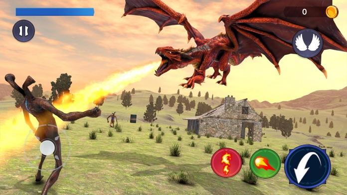 Pipe Head Attack VS Dragon Sim Game Screenshot