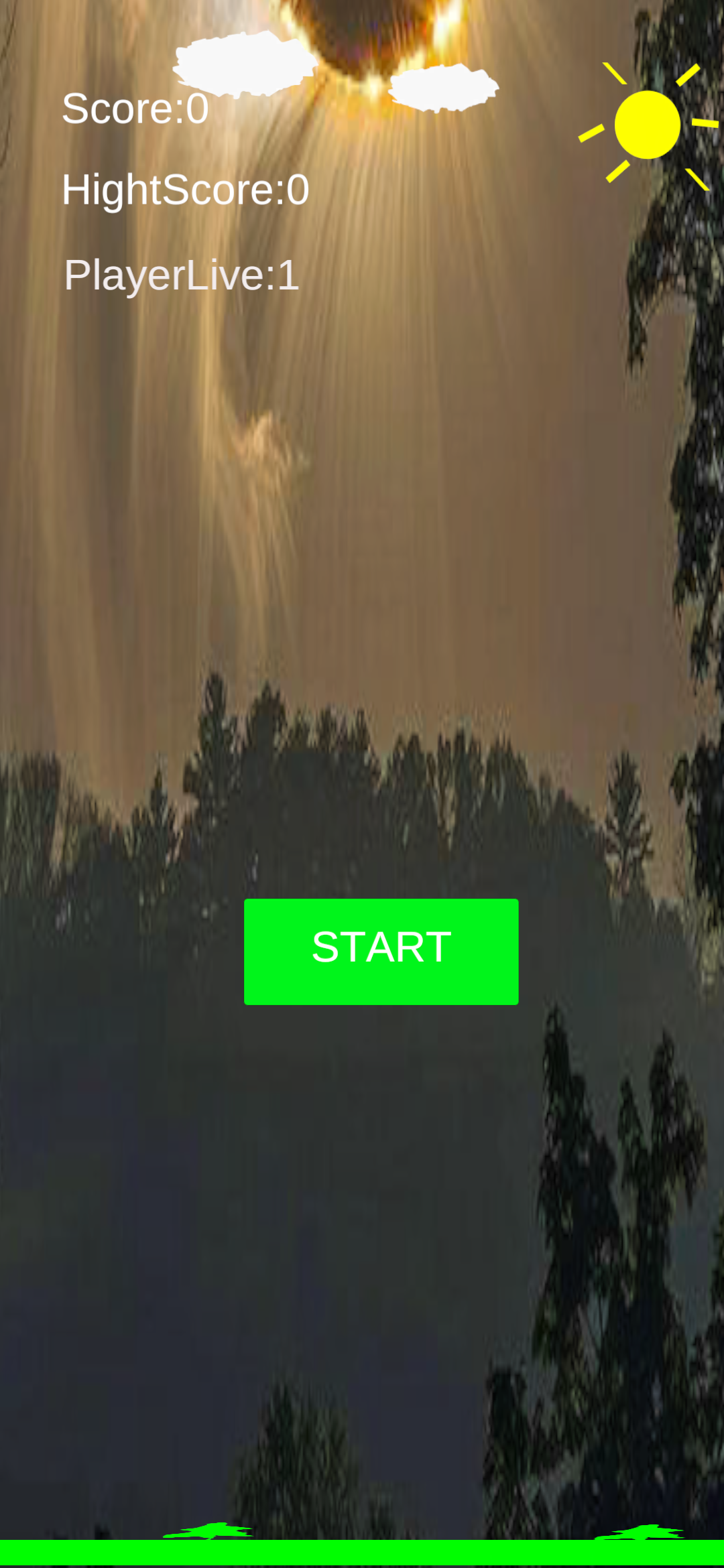 Fly overTree of a Bird Game Screenshot