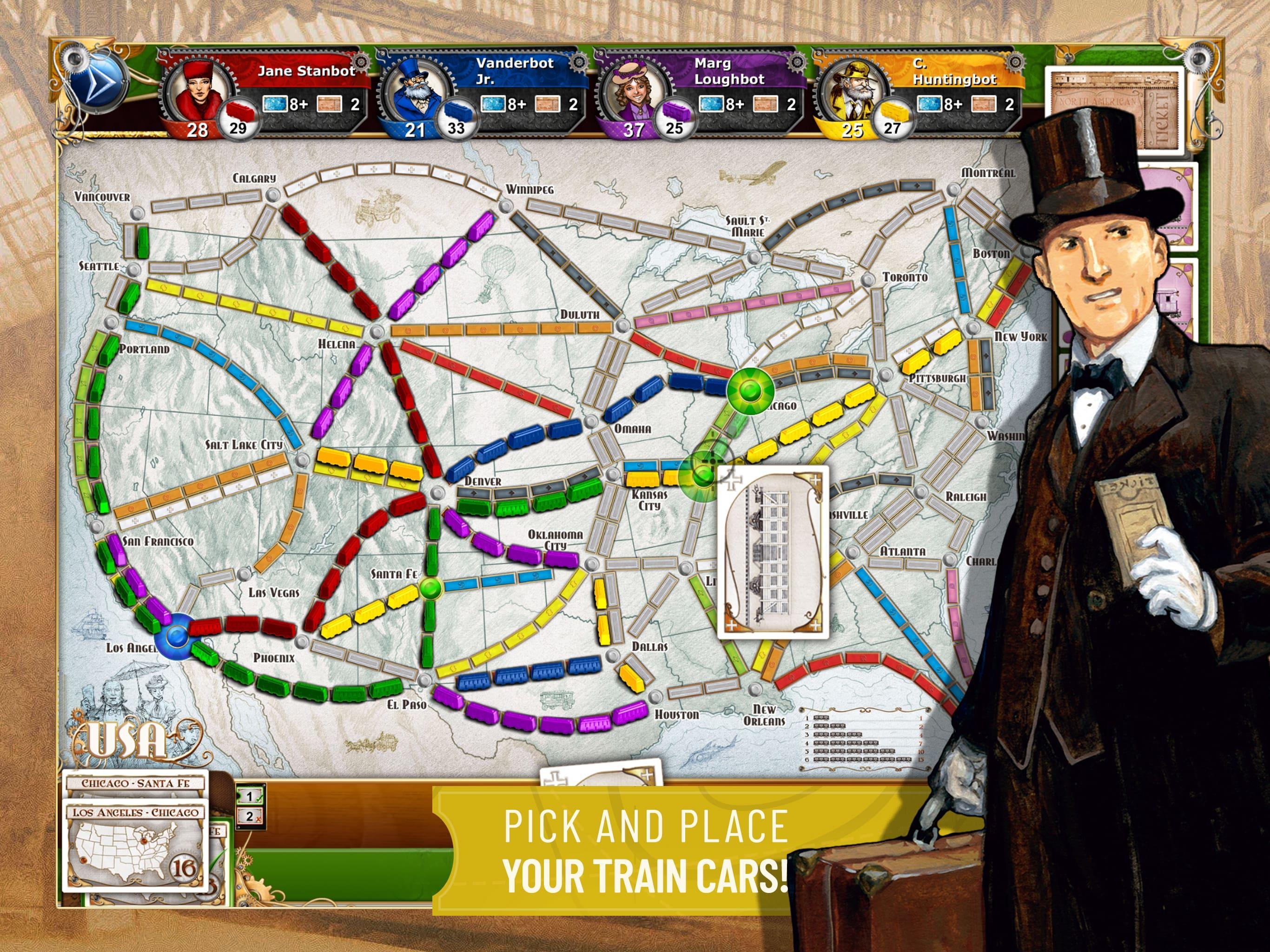 Ticket to Ride Classic Edition Game Screenshot
