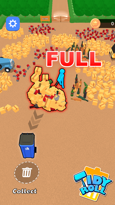 Tidy Roll : Cleaning Game Game Screenshot