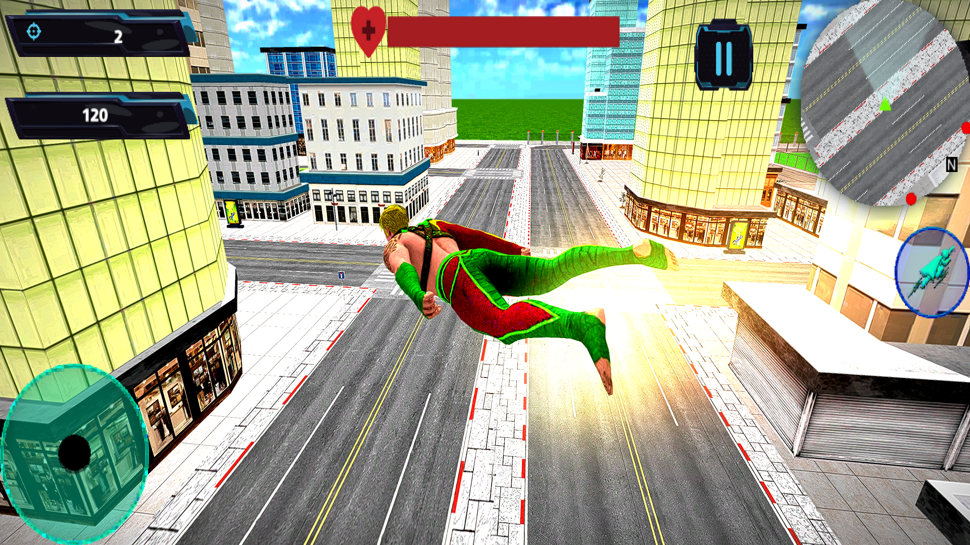 Black Super Rope Hero Game 3D Game Screenshot