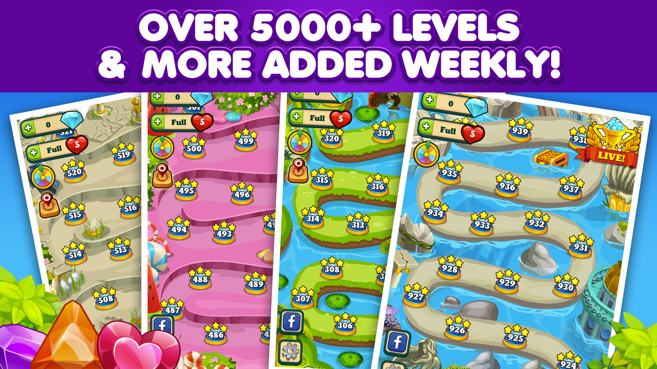 Addictive Gem - Match 3 Games Game Screenshot
