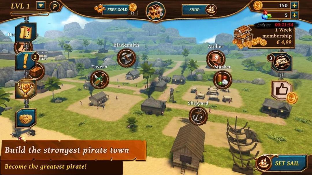 Ships of Battle Age of Pirates ภาพหน้าจอเกม