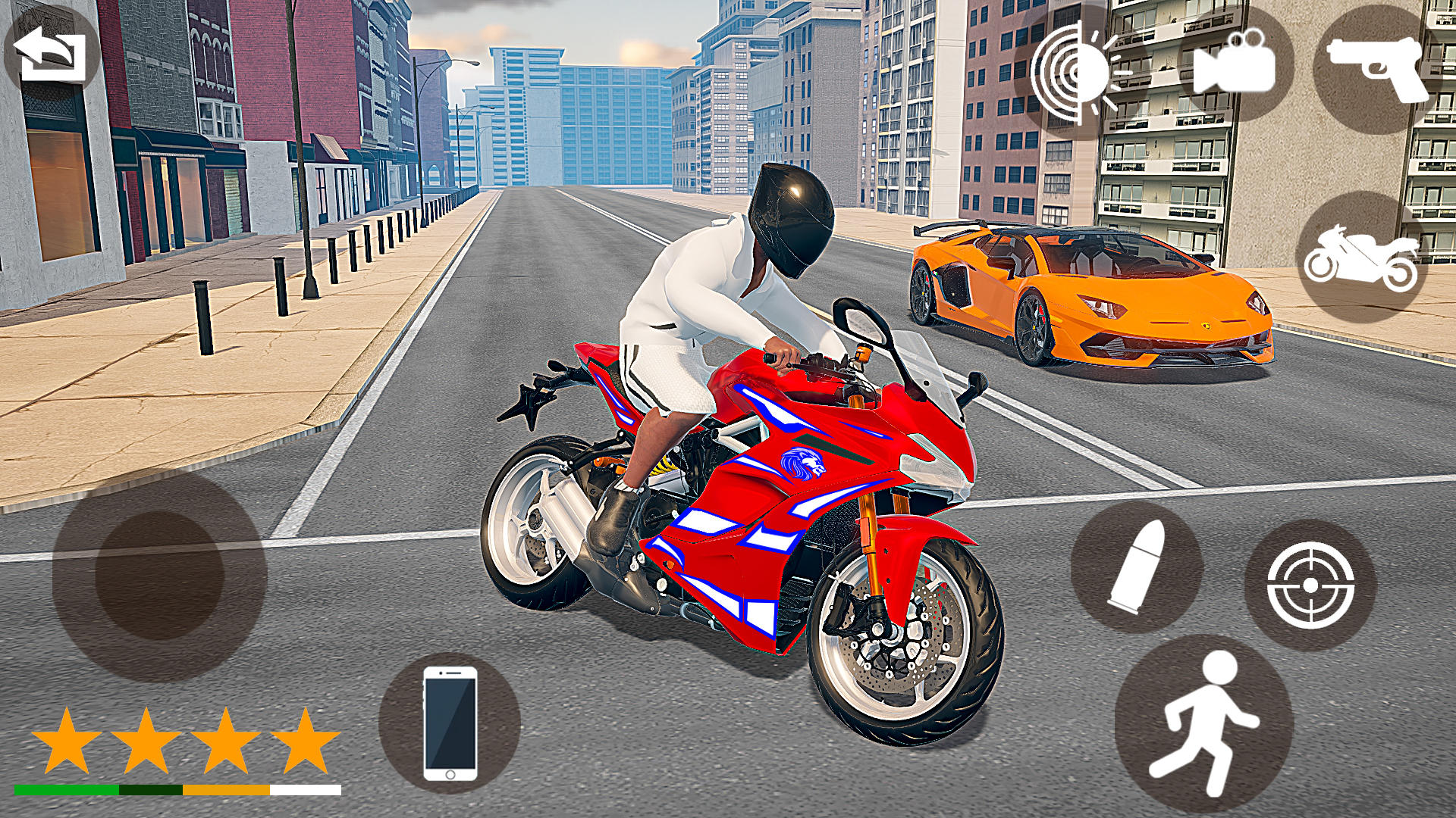 Captura de Tela do Jogo Indian Bike - Car Driving 3D