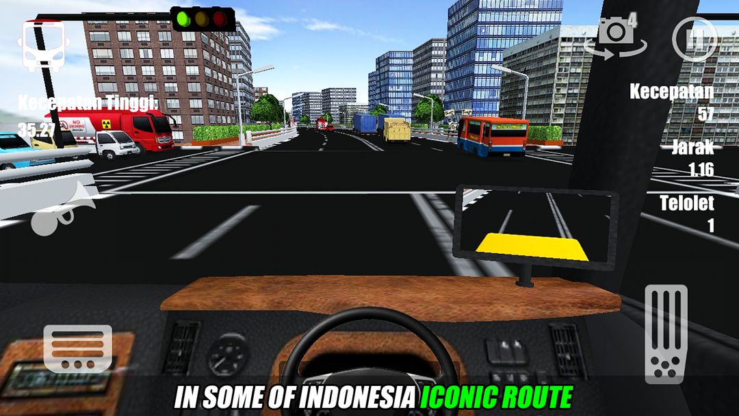 Telolet Bus Driving 3D screenshot game