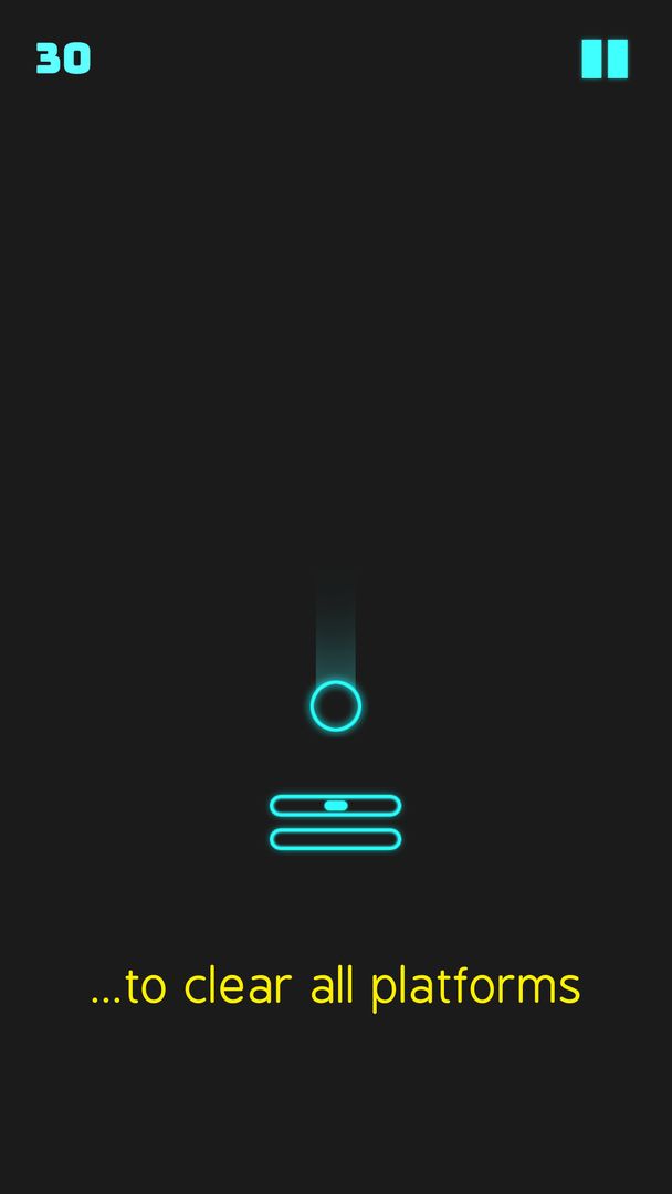 Neon Descent - ball bounce gam screenshot game