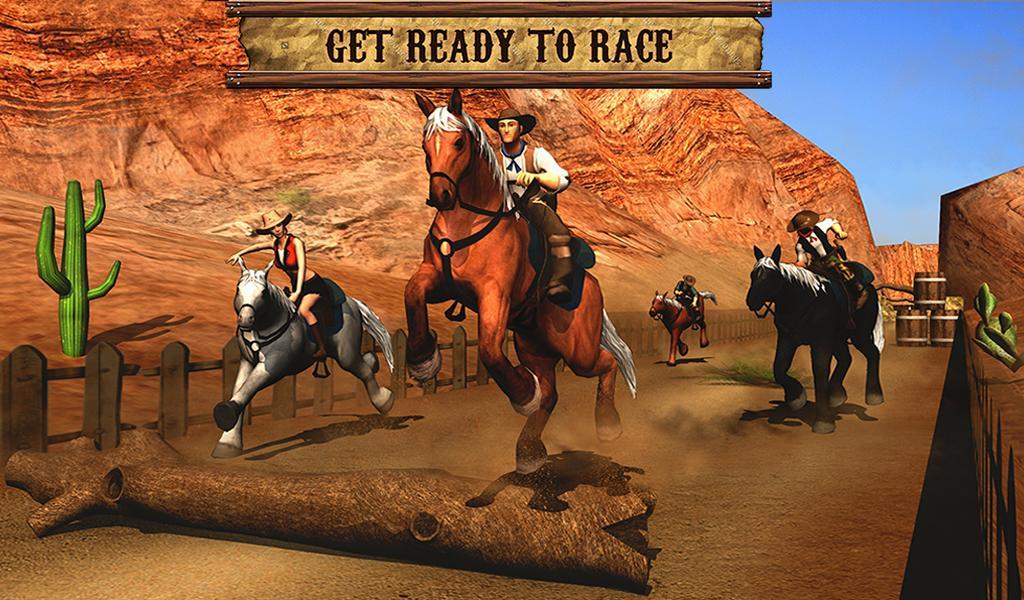 Screenshot of Texas Wild Horse Race 3D