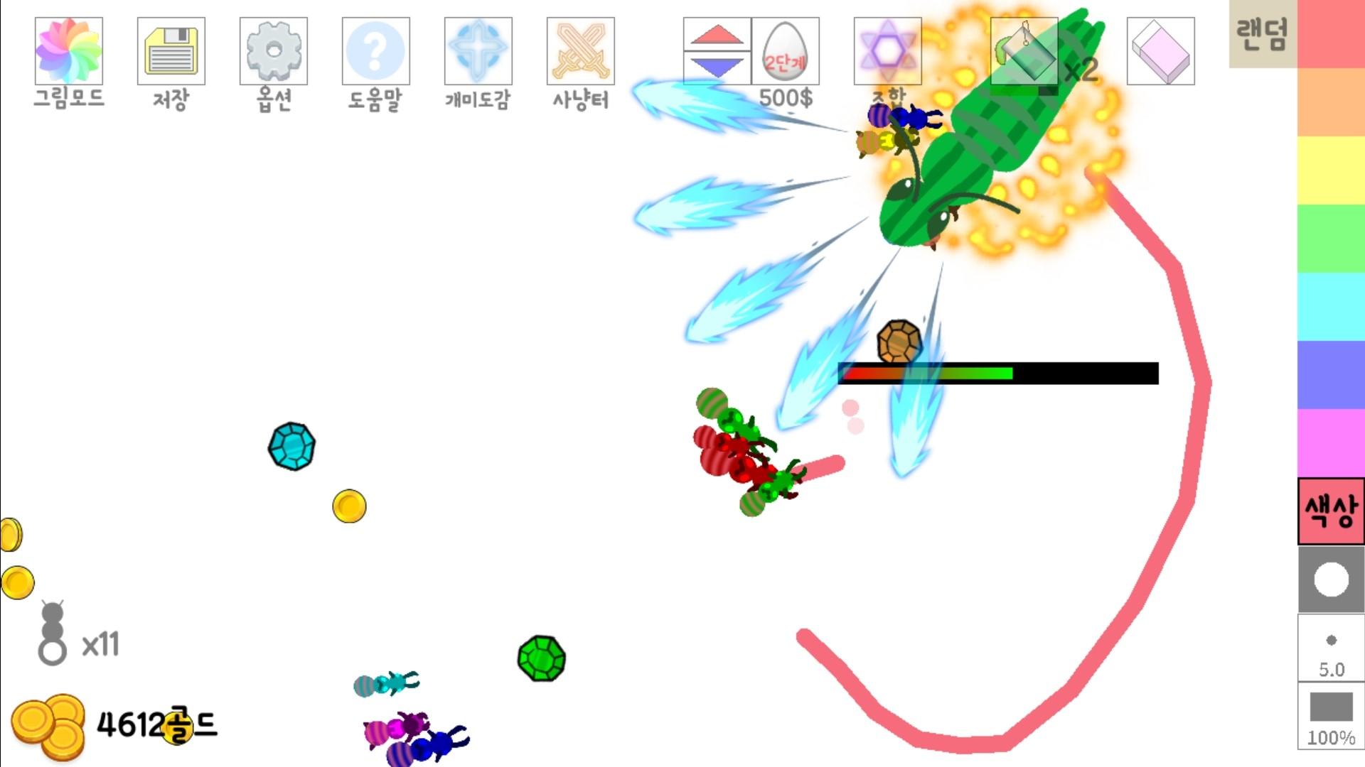 개미 키우기 ゲームのスクリーンショット