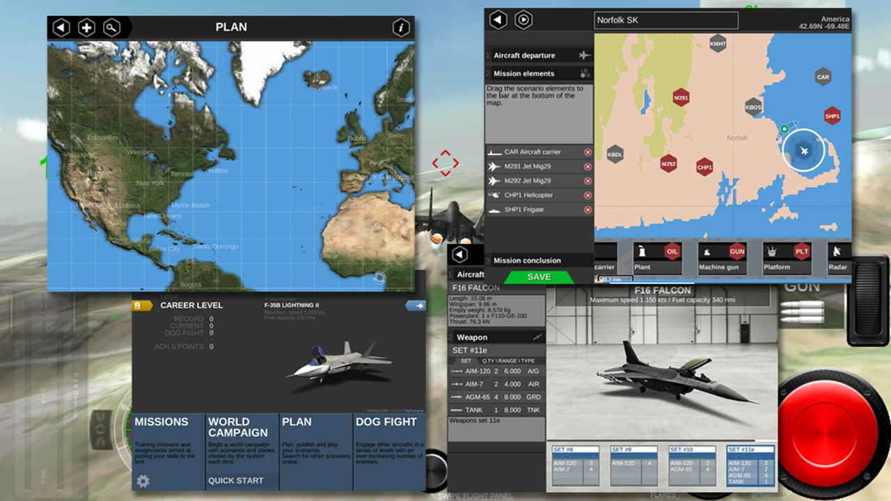 AirFighters Pro ภาพหน้าจอเกม
