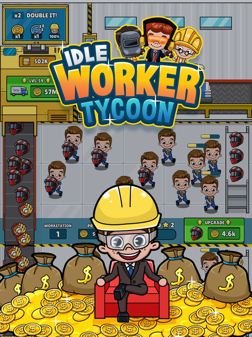 Idle Worker Manager - Incremen 게임 스크린 샷