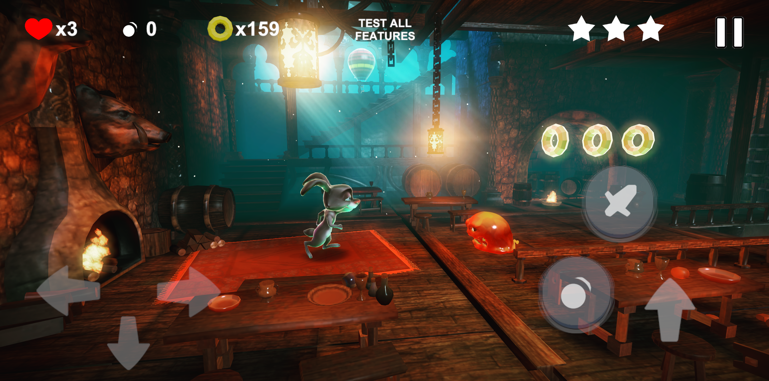 Super Rabbit Adventure 4 Phone Game Screenshot