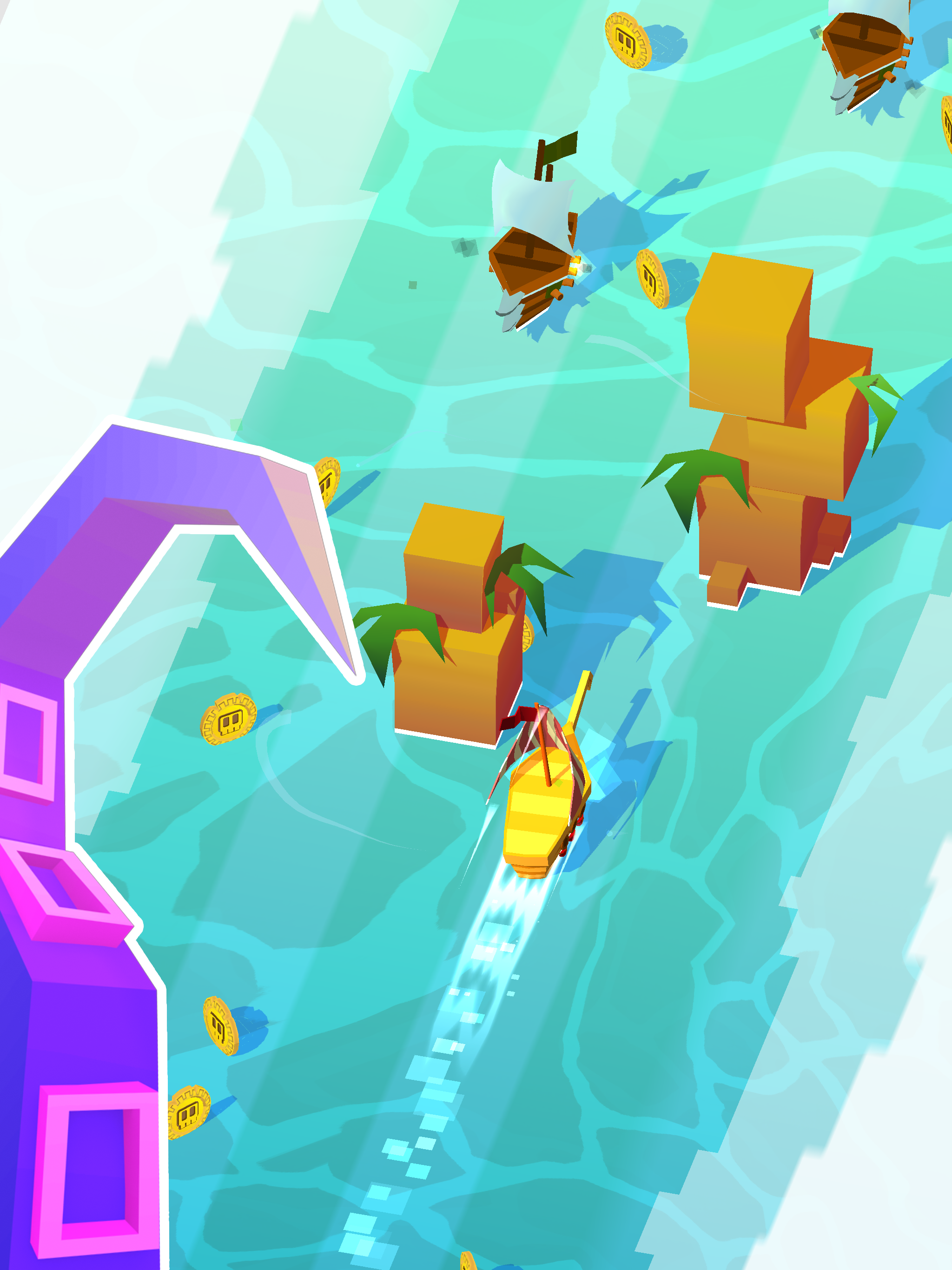 Captura de Tela do Jogo Blocky Pirates