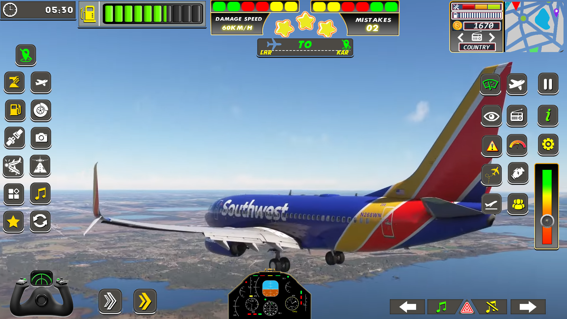 Airplane Games : Flight Sim 3D ภาพหน้าจอเกม