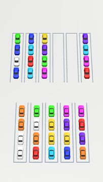 Color Sort Puzzle: Parking 3D Game Screenshot