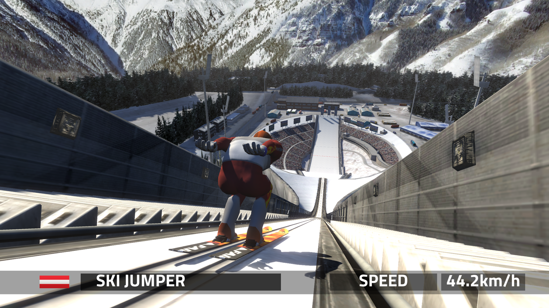 Screenshot of the video of Ski Jumping Pro
