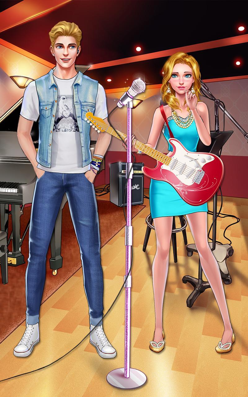 Cuplikan Layar Game Pop Star Celebrity Love Story