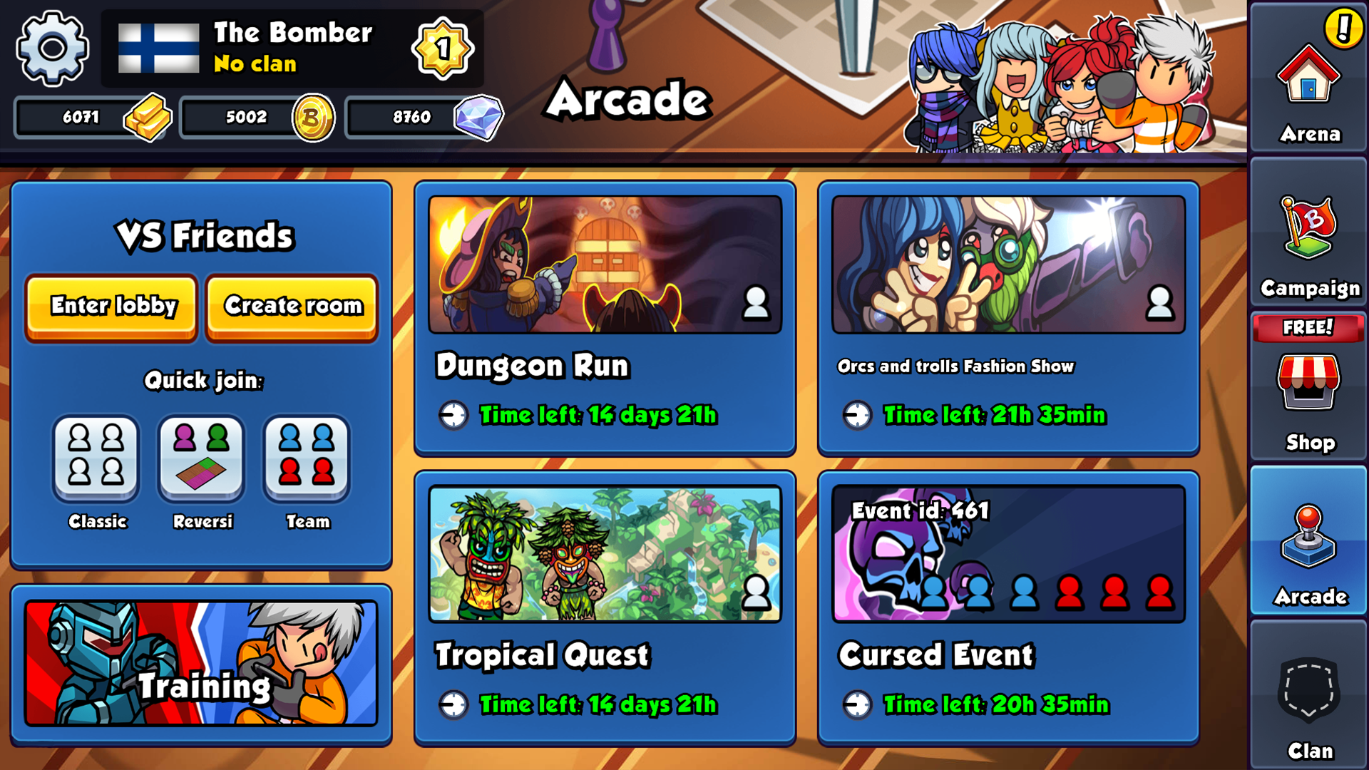 Bomber Friends Game Screenshot