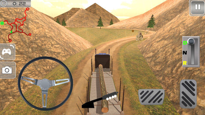 Extreme Truck Hill Drive : Real Mountain Climb-er Game Screenshot