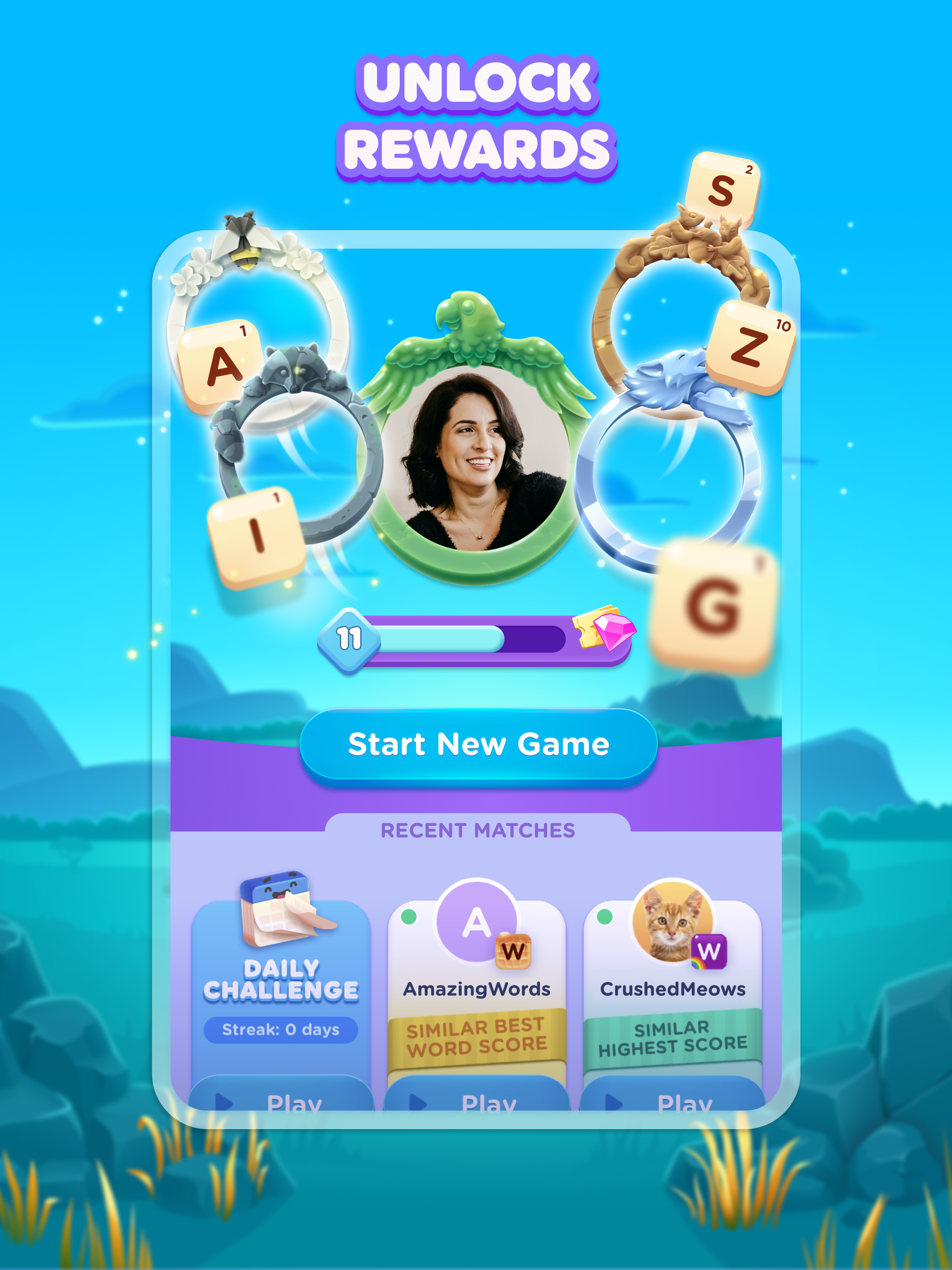 Wordzee! - Puzzle Word Game Game Screenshot