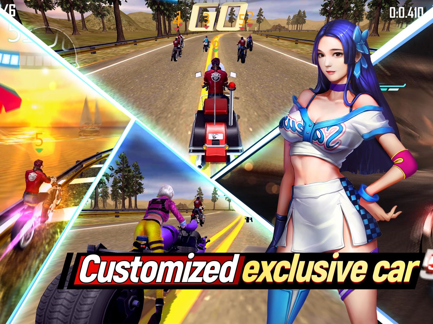 Screenshot of Fun Speed Moto 3D Racing Games