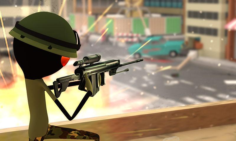 Stickman Shooter : Modern Warrior Game Screenshot