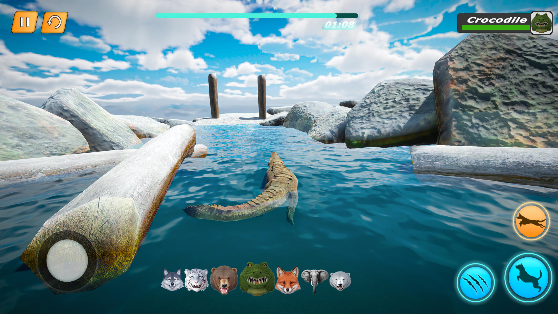 Animal Simulator: Parkour Game Game Screenshot